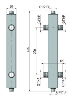Котёл отопления Гидравлический разделитель ГР-50 для частного дома
