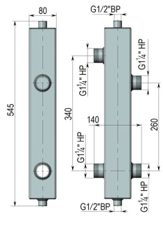 Котёл отопления Гидравлический разделитель ГР-70 для частного дома